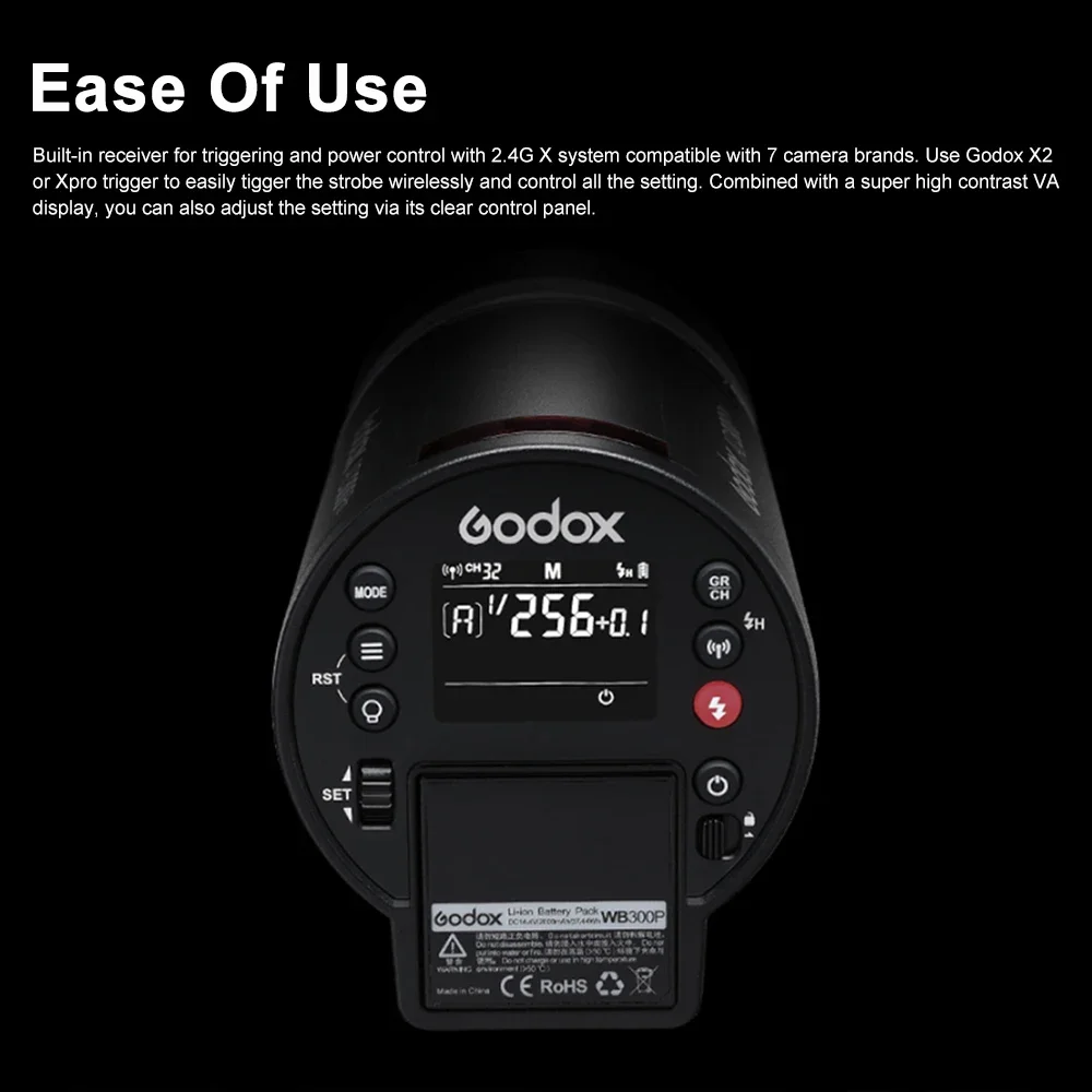 ضوء فلاش خارجي من جودوكس ، كانون ، نيكون ، سوني ، فوجي ، أولمبوس ، بنتاكس ، X3 ، AD300Pro ، 300Ws ، TTL ، G ، HSS