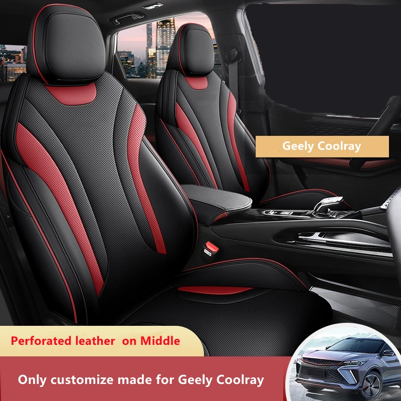 Car Seat Kits Cover Customize Fit for Geely Coolray 2019-2022 Year Full Covered with Front Rear Full Set