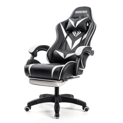 Gaming Chair Office Chair Massage PVC Leather Computer Desk Chairs Headrest Ergonomic Massage Lumbar Support High Back Adjustabl