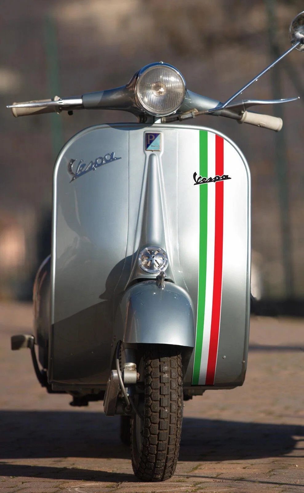 Für italienische Flagge Front verkleidung Logo Streifen, klassischer Vintage-Stil ideal für Vespa passen
