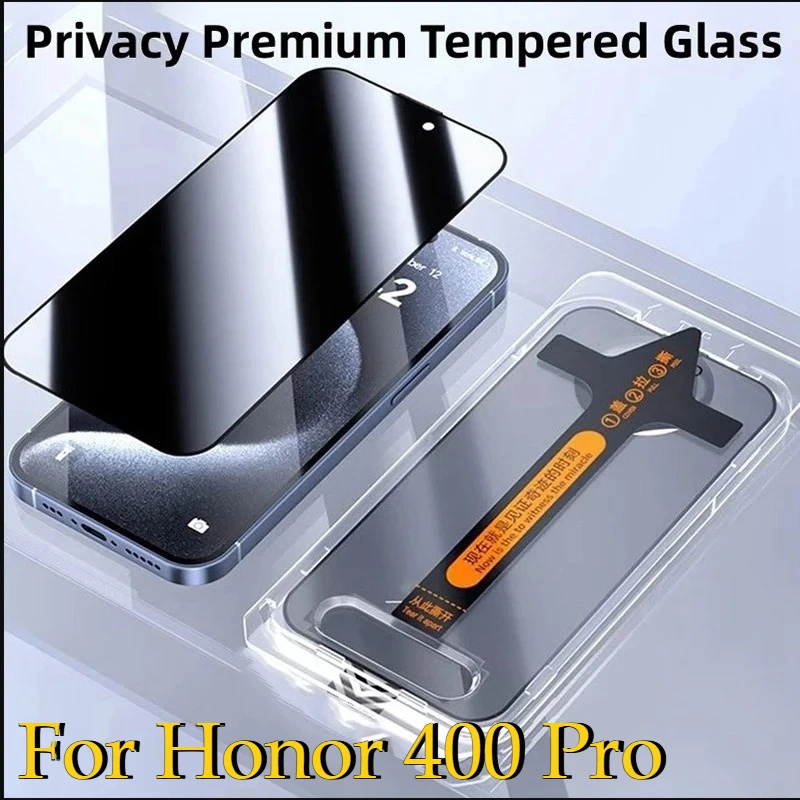 1-3 Stück Anti-Spionage Sichtschutzfolie für Honor 400 200 Pro 70 90 60 Magic 8 7 6 5 Lite Gehärtetes Glas mit Auto-Installationswerkzeug