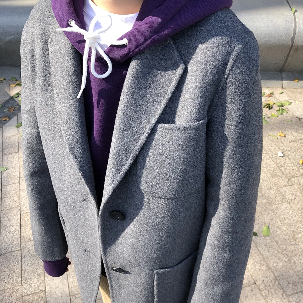 

EenGaO Premium Double-Faced Wool Suit Jaet for Women Ele Two-Tone Design Perfect for Autumn And Winter