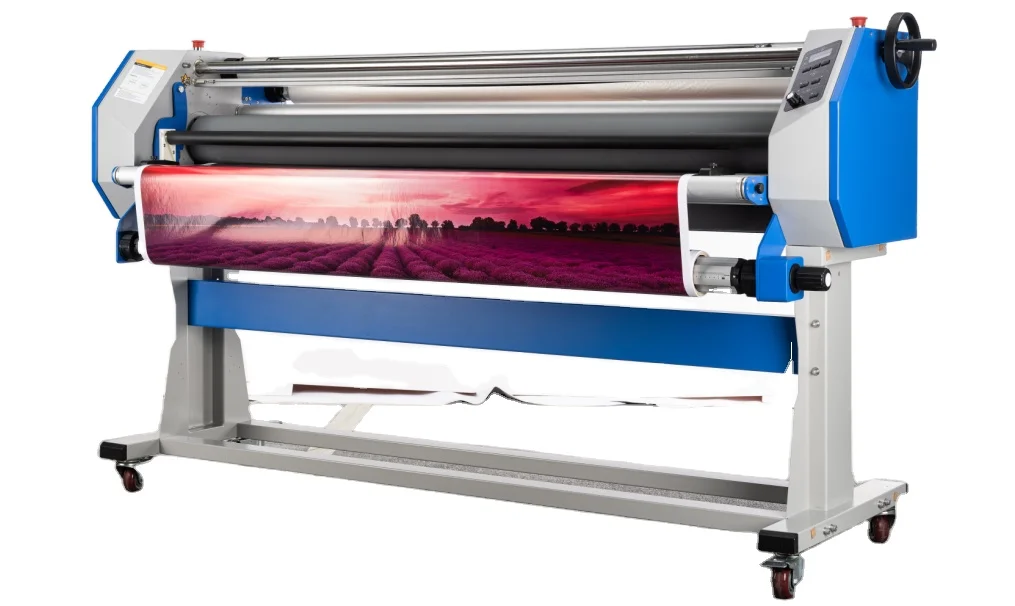 LF1700-D3 Semi-Auto High Efficiency 1630mm 0-60C Warm Laminating Machine For Printing Shop