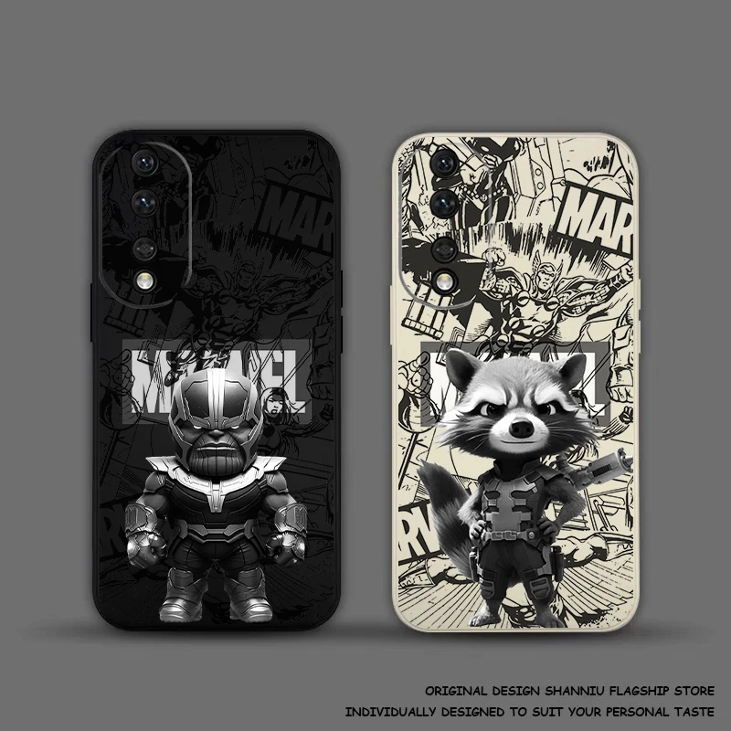 Marvel Rocket Raccoon Groot For Huawei Honor 50 50se 30 10 Lite 8X 9X Pro Mate 40 30 30E 20 10 Pro Plus Phone Case