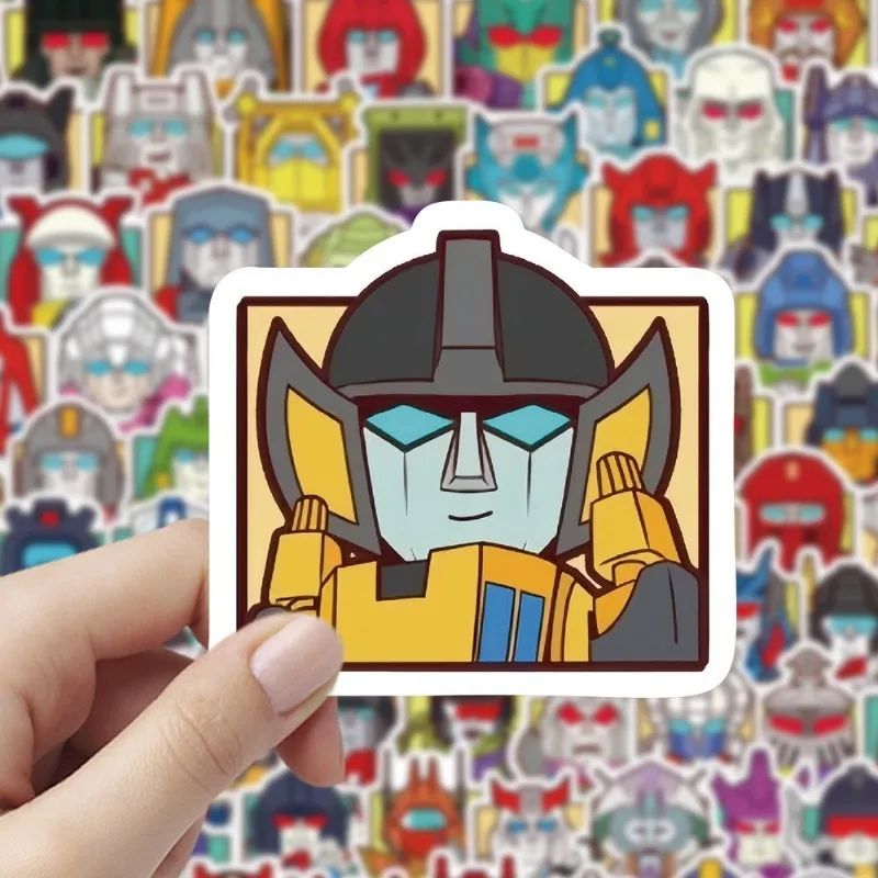 100pcs 변압기 Autobot 스티커 스케이트 보드 노트북 수하물 자전거 오토바이 자동차 크리 에이 티브 DIY 방수 스티커 데칼 완구