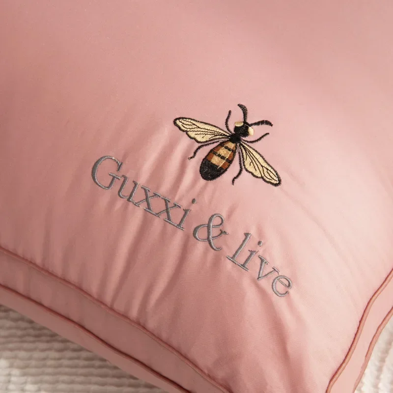 Cotton soybean fiber pillow, bedroom, student dormitory, hotel dedicated single person pure cotton pillow core low pillow