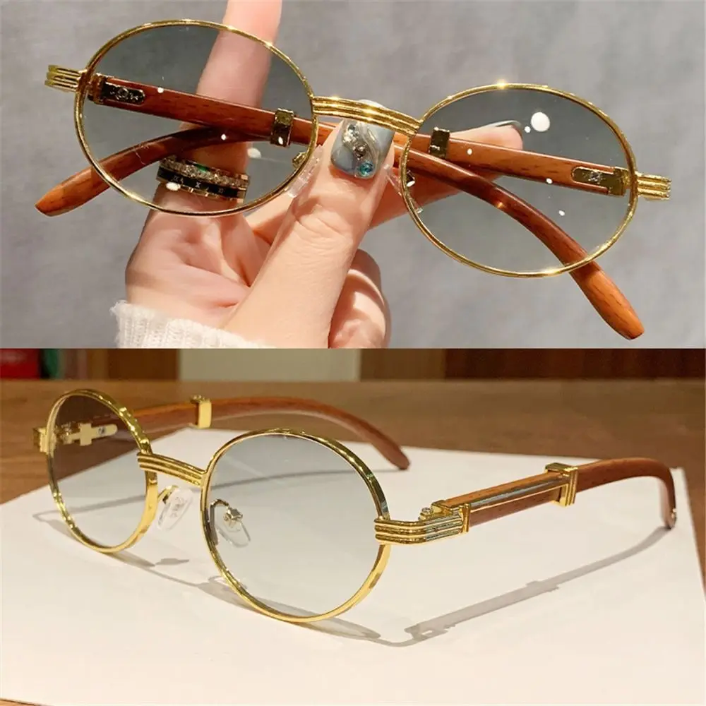 Fashion Small Frame Vintage Round Sunglasses Classic Trendy Oval Sun Glasses Luxury UV400 Shades for Women & Men