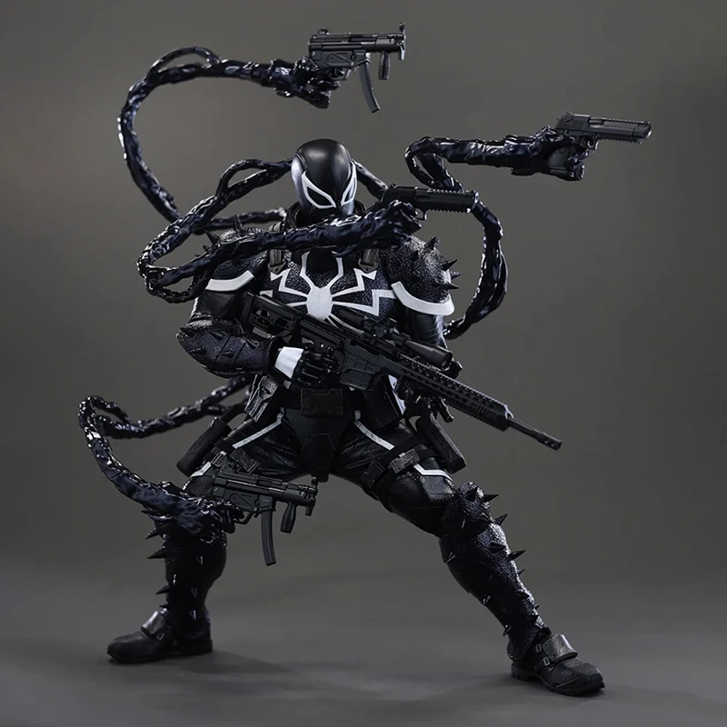 

Genuine Hot Toys Marvel Agent Venom 1/6 Scale Articulated Action Figure 32cm Movie Merchandise Desktop Ornament Collectible