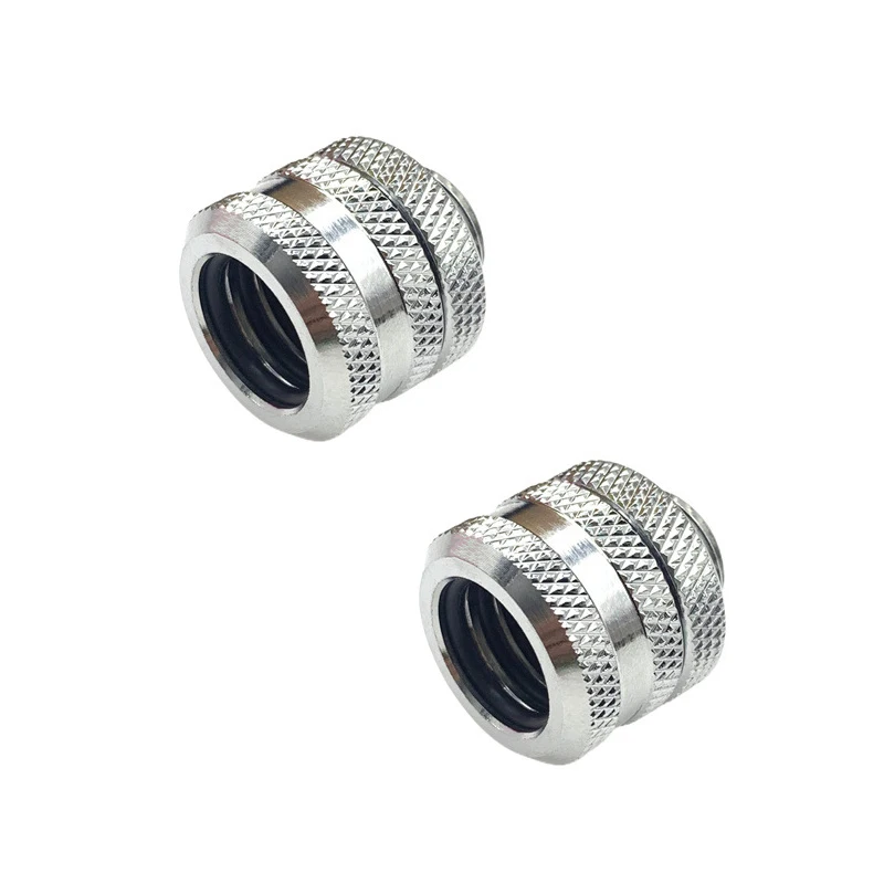 2 шт., комплект фитингов для жестких трубок для OD14 мм ID10 мм, акриловый PETG, жесткий компрессионный разъем для системы водяного охлаждения компьютера