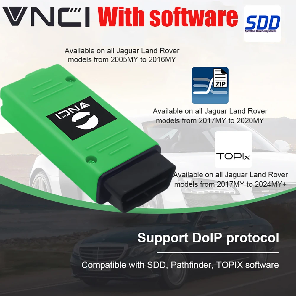 VNCI FOR JLR DOIP for Jaguar for Land Rover Diagnostic Scanner with SDD V168 Pathfinder V374 256G SSD Software
