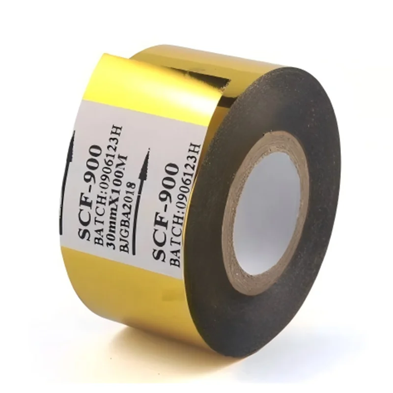 SCF-900 Thermal Transfer Ribbon, White Gold Silver Circular Coding Ribbon for Date Batch Thermal Printing