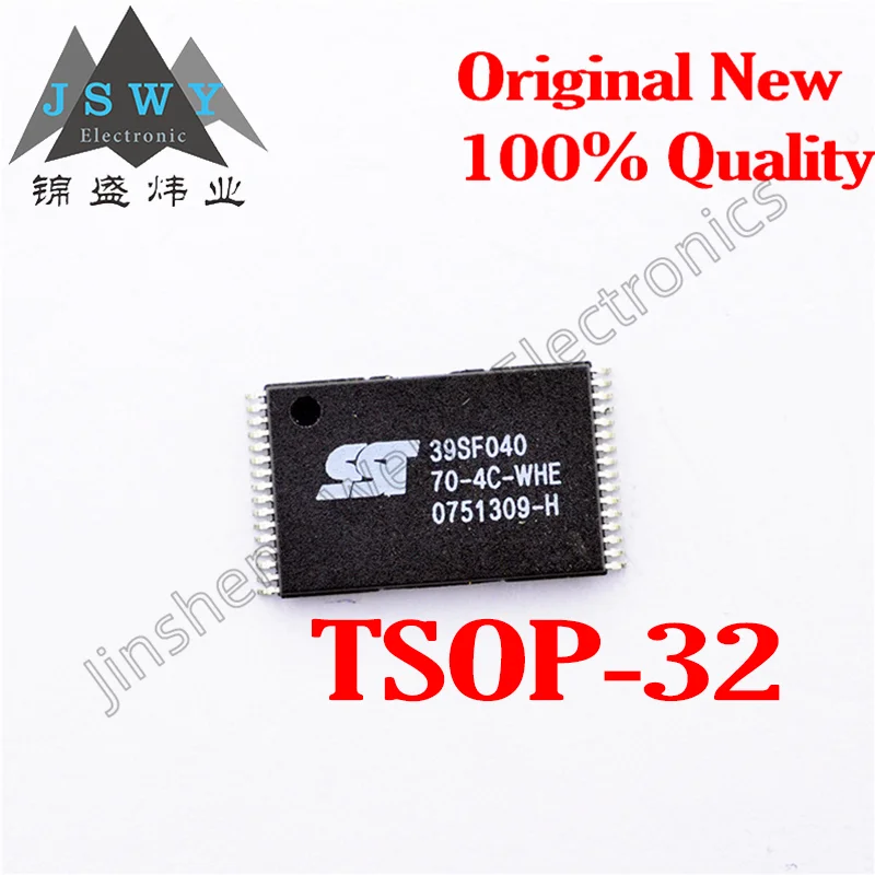 10PCS SST39SF040-70-4C-WHE SST39SF040 39SF040 SMD TSOP32 Memory IC 100% Brand New Free Shipping