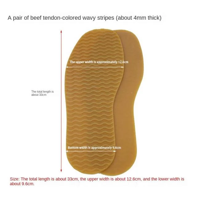 Rubber Soles for Shoes Repair Outsole Replacement Anti Slip Wear-resistant Sole Protector for Sneakers DIY Making Shoes Material