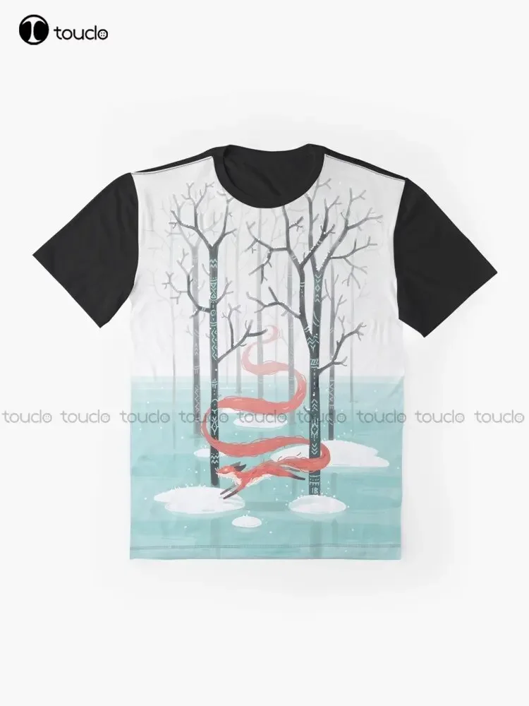 Forest Spirit Graphic Fox Spirit T-Shirt Custom Aldult Teen Unisex Digital Printing Tee Shirts Custom Gift Xxs-5Xl Streetwear