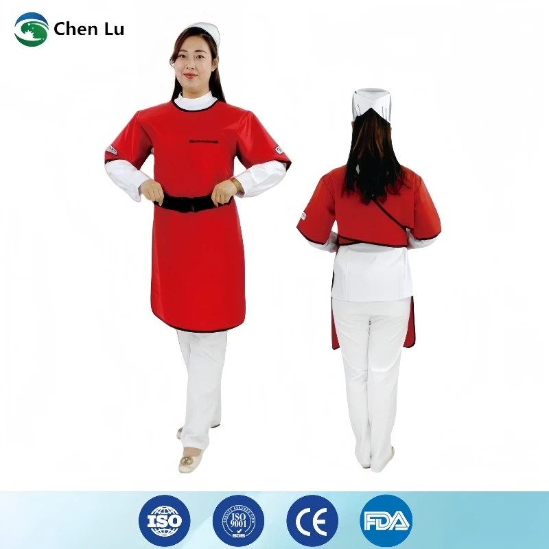 

X-ray gamma ray protective short sleeved lead apron nuclear radiation protection high quality 0.35/0.5mmpb soft lead clothing