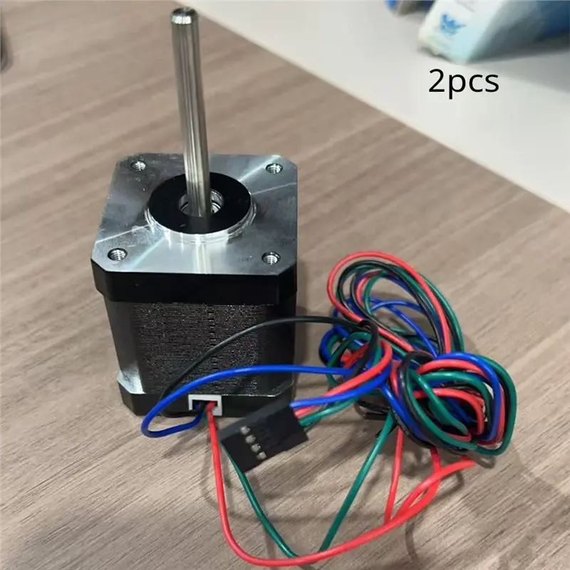 ABUI-2PCS Super Motor 42STH48-2804AH(40R) Nema 17 Stepper Motor For 3D Printer Parts Voron Vzbot Long Shaft Mounts