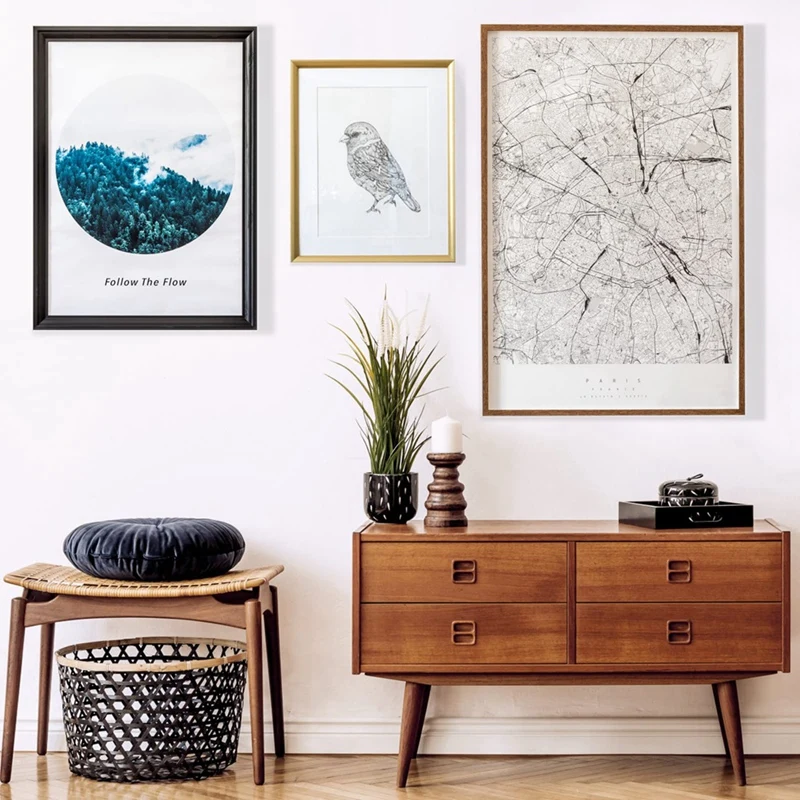 Picture Hanging Strips Heavy Duty,24-Pairs(48 Strips)Sticky Picture Hangers For Walls,Hanging Pictures Without Nail Durable