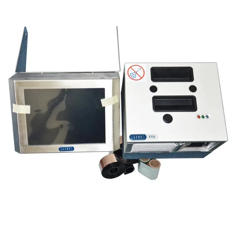 Expiration Date Stamp Packaging Printing Industry Tt5 Tt3 Linx 32mm  Thermal Transfer Overprinter Date Printer