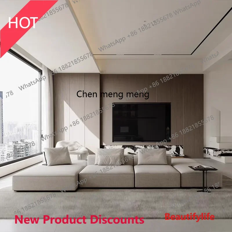 

P32 Minimalist fabric sofa, Nakajima double-sided, modular sofa leather