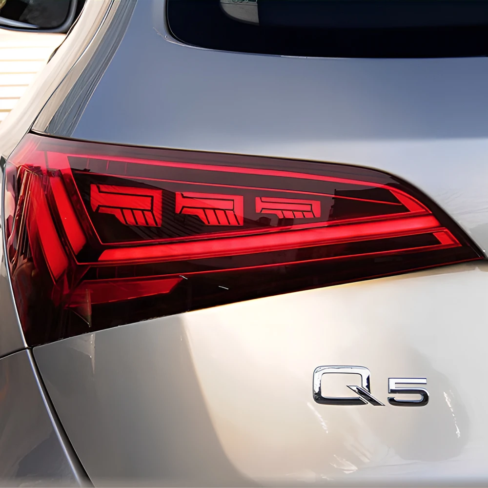 

Авто задний фонарь для Audi Q5 2008-2018, светодиодные автомобильные задние фонари в сборе, обновление, высокая конфигурация, мигающий задний фонарь, аксессуары