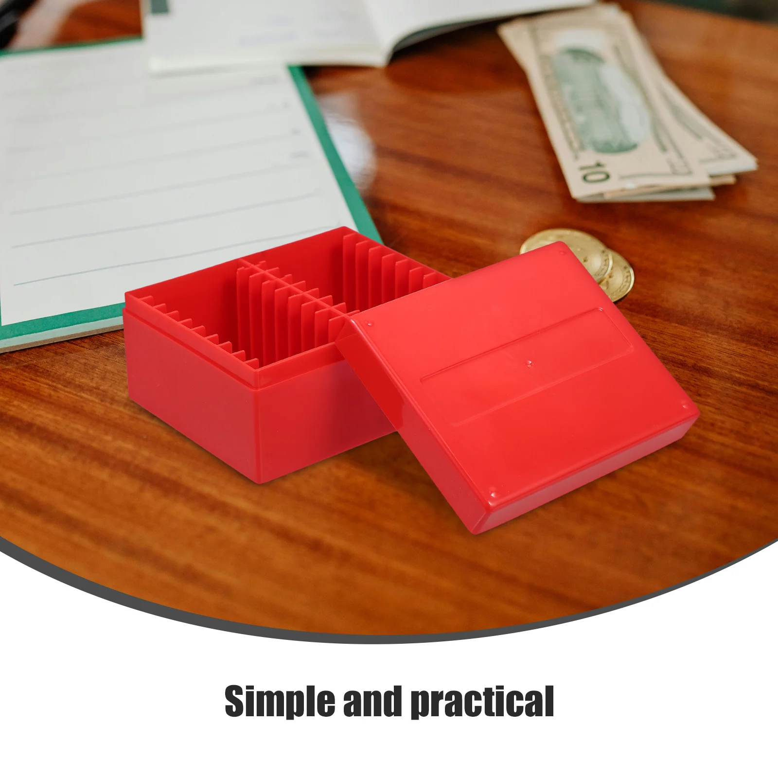 

20 Denominations Coin Holder Box Multifunctional Compact Pc Waterproof Storage For Coins Keys Jewelry Challenge Coin Organizer