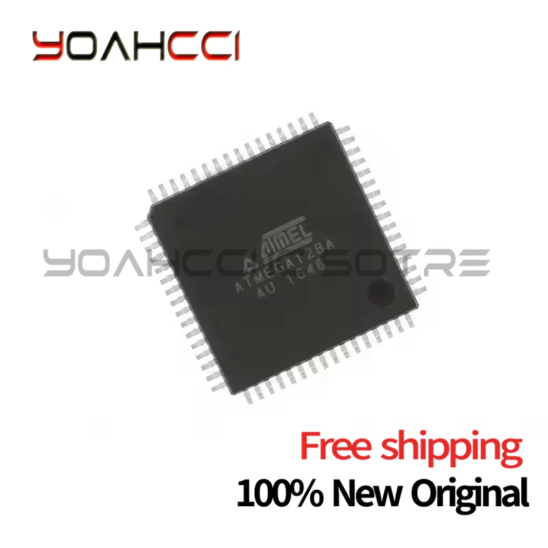 (10-100piece)100% New ATMEGA128A-AU ATMEGA128A AU QFP-64 Chipset Original free shipping