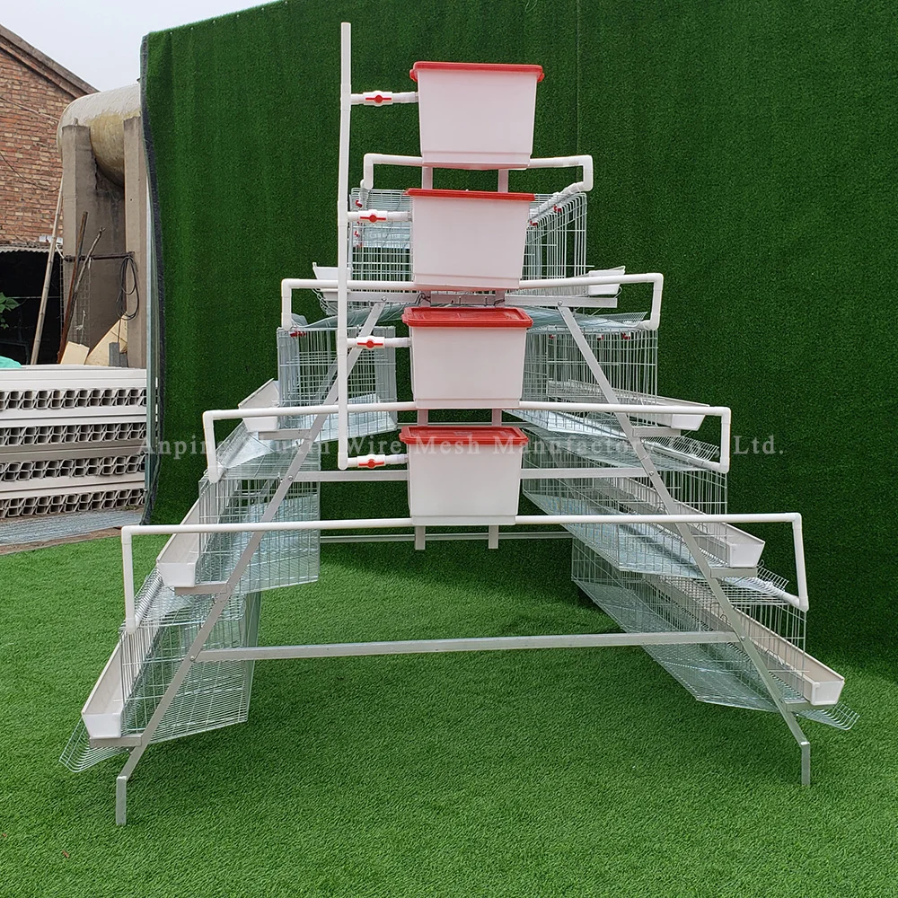 Hot Sale Automatic A Type 3 Or 4 Tiers 500 Birds Layer Chicken Cages For Poultry Farm Use In Zimbabwe