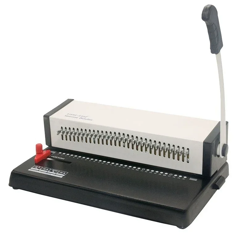 H3018 A430 hole loose-leaf ring binding machine B5 26 hole punching machine, full drawing knife loose-leaf book