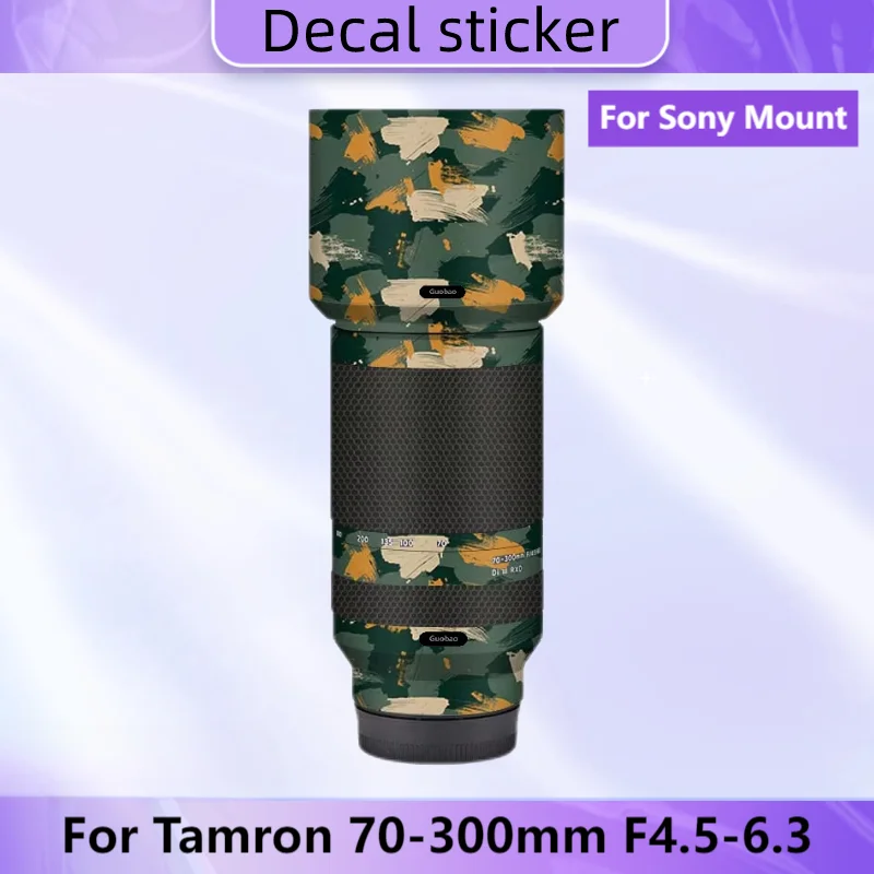 Para Tamron 70-300mm F4.5-6.3 Di III RXD (para SONY Mount) pegatina de lente película protectora de la piel abrigo Protector antiarañazos A047