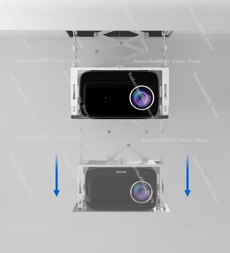 

Умный ультратонкий скрытый электрический лифт для проектора S800 с дистанционным управлением, выдвижной ножничный подъемник для домашнего кинотеатра