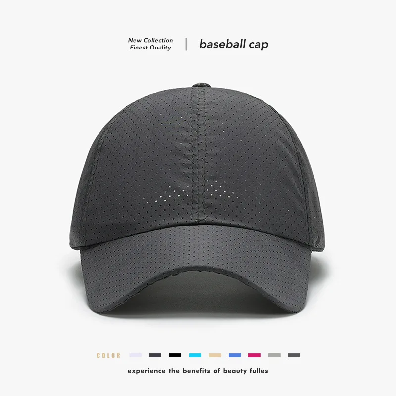 Schnell trocknende Baseballkappe Sommerhut neuer atmungsaktiver Sonnenschutz-Sonnenschutz für Herren und Damen im Freien einfacher Netzhut