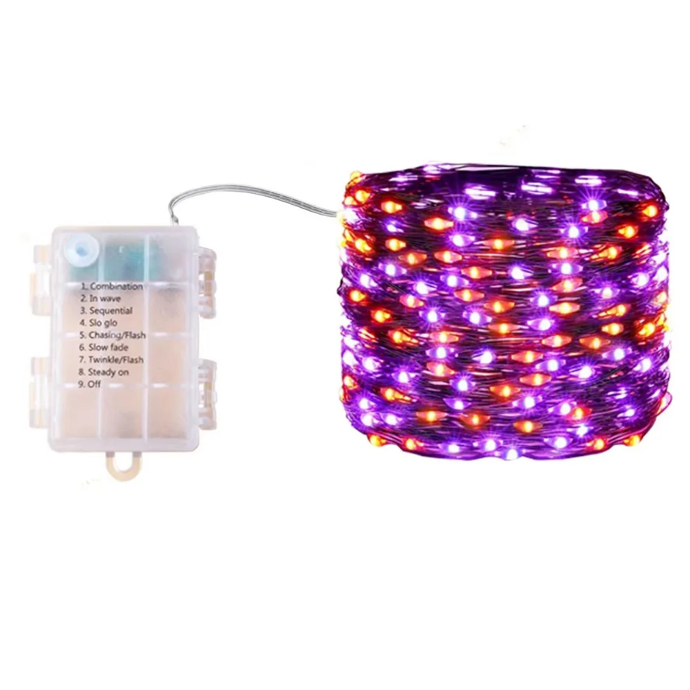 

12M Halloween String Lights 100LED Waterproof Halloween Fairy Lights Battery Powered DIY LED String Lights Halloween Party