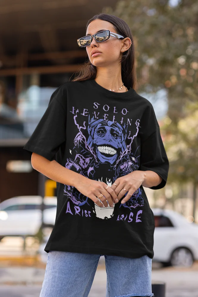Yalnız tesviye T-Shirt Anime M - Anime Merchandise Solo Leveling incelemesi ve fiyatı