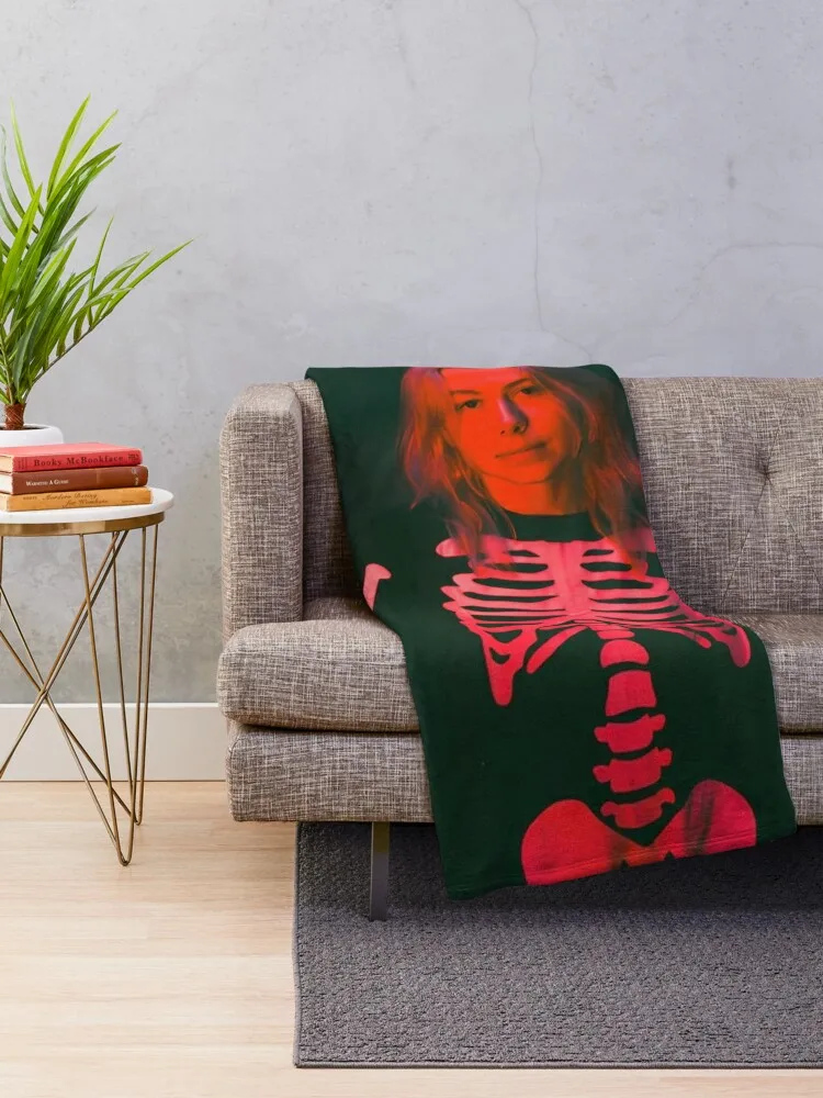 PHOEBE BRIDGERS SKELETON Throw Blanket Thermal cosplay anime Soft Big Custom Blankets