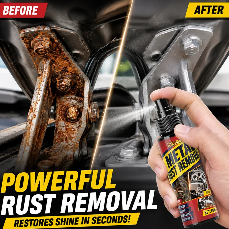 Car Brake Disc Rust Remover, 100% Effective Noise Reduction, Full Metal Polishing Agent & Wheel HUB Spray
