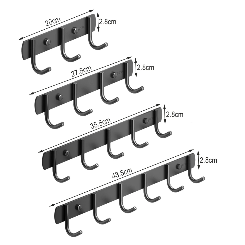 Multifunctional Punch-Free Metal Wall Hook Waterproof Multi-purpose Wall Hook Kitchen Accessories