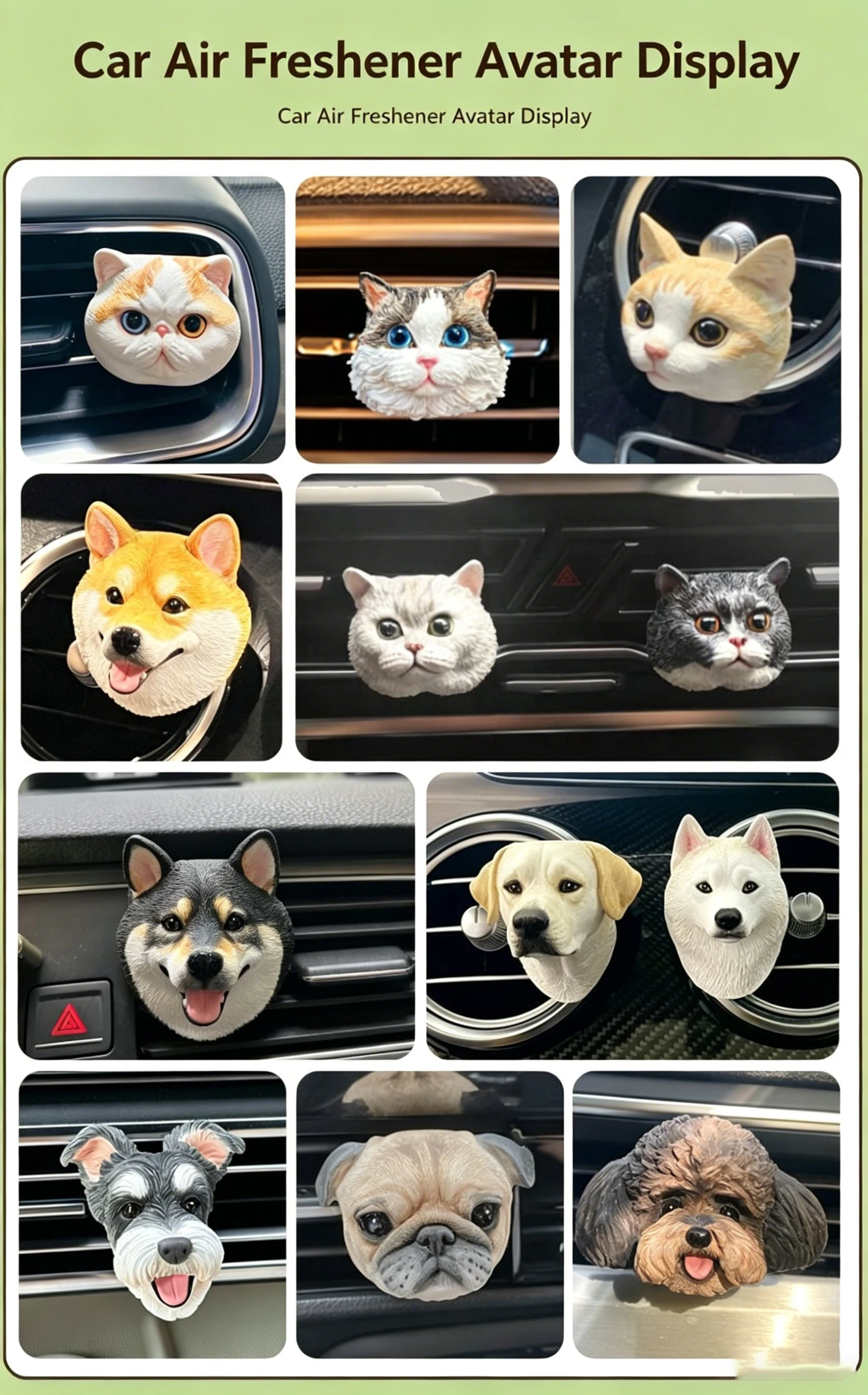 Custom Hand-painted Pet Portrait Fridge Magnet Memorial Gift_voghion.com