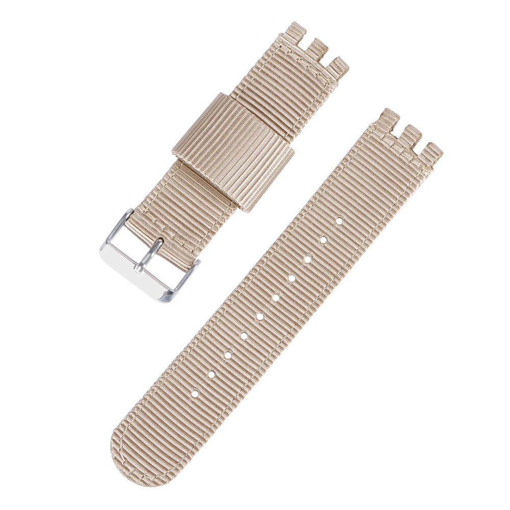 حزام الساعات لساعة اليد من النايلون مقاس 17 ملم 19 ملم 20 ملم