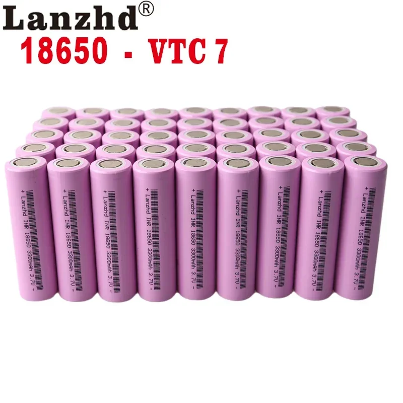 

24PCS/Lot 18650 battery For 18650 3.7V Rechargeable battery 3300mah Li ion lithium batteries DIY 17A current battery