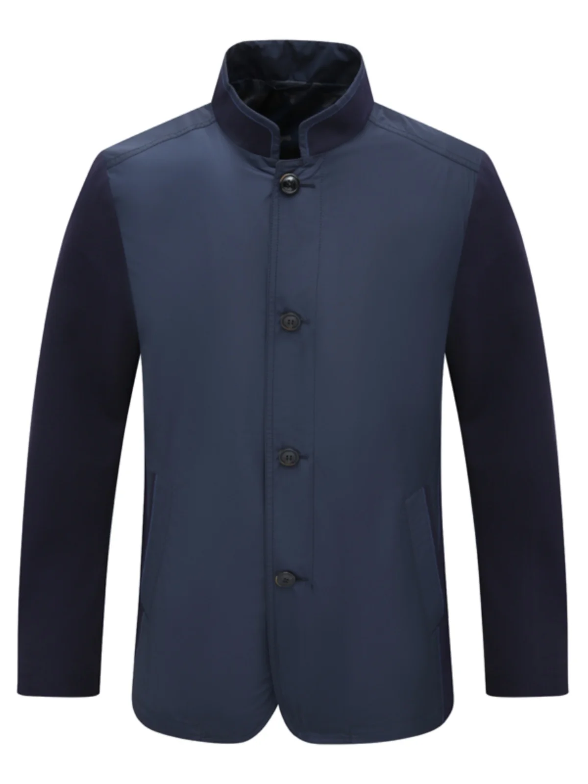 

Men's Casual Jaet SF29 Road Jiana Spring Autumn Thi Stand Fit Long Sve Stand Collar Comfortable Straight Buttoned ...