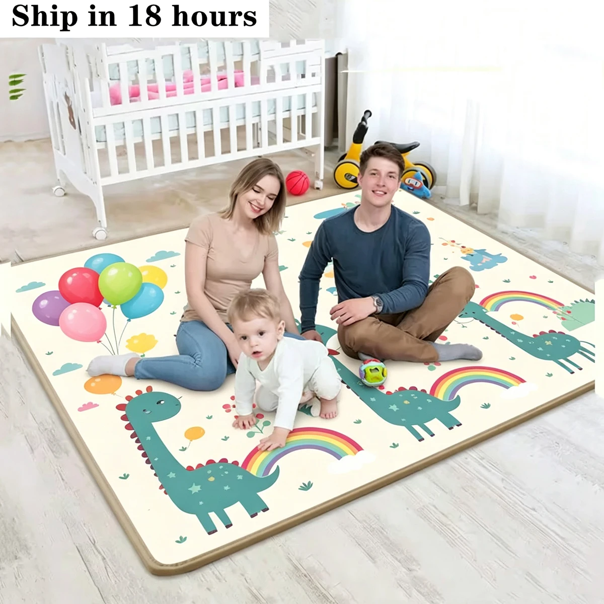 Baby Crawling Play Mat New 10 Styles and 5 Sizes Non-toxic EPE Thick Folding Carpet Play Mat for Children's Mats Safety Kid Rugs
