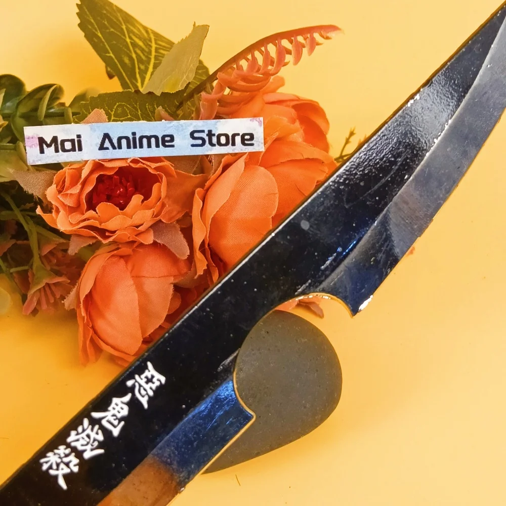 10inch Mini Uzui Tengen Katana Ainme Kimetsu No Yaiba Real Japanese Katana Samurai Metal Demon Slayer Sword Unsharp Toy Gift