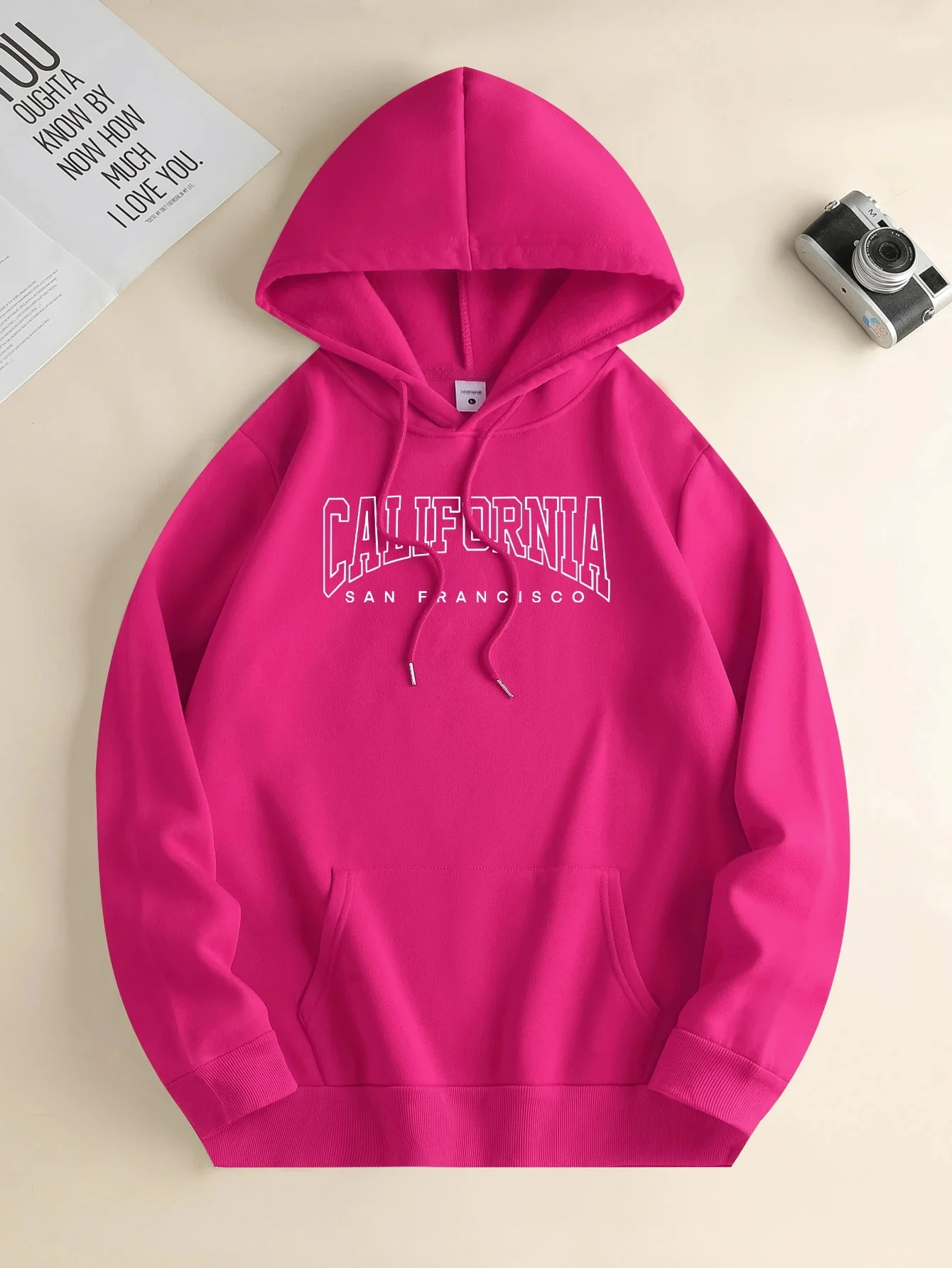 2024 New Top Men's and Women's Fashion Hoodie Casual Daily Drawstring Hoodie Letter Combination Front Pocket Loose Comfortable T