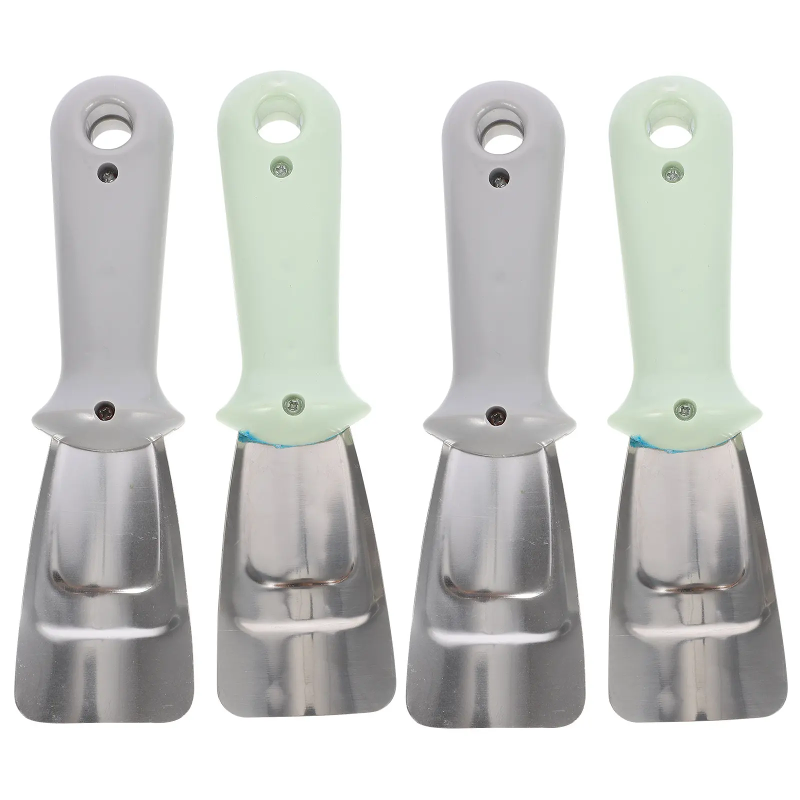 4Pcs Stainless Steel Ice Scraper for Refrigerator Ergonomic Handle Deicing Shovel Kitchen Tools Ice Removal Scoop Scraper Tool