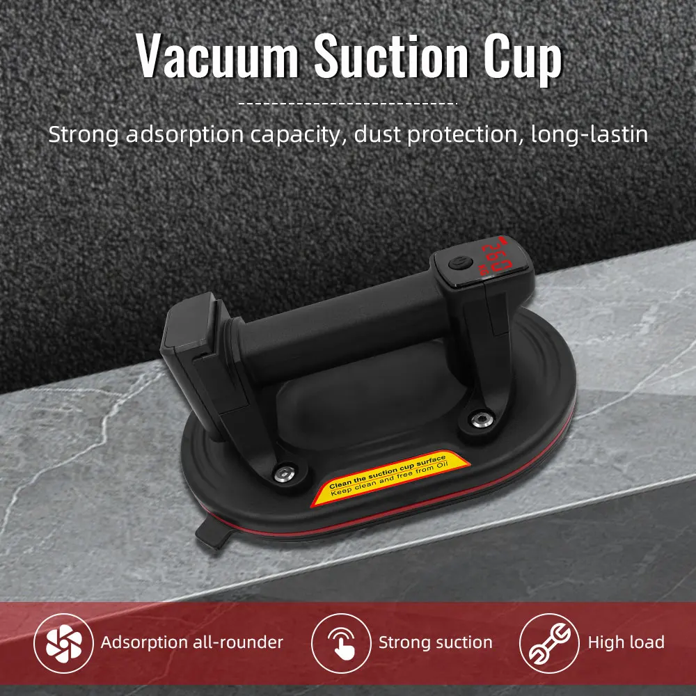 

Электрическая вакуумная присоска грузоподъемностью 260 кг, 8-дюймовая, сверхмощная, для гранита, плитки, стекла, ручной подъемный механизм.