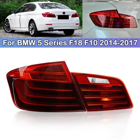 BMW 5 시리즈 F18 F10 520 523 525 2014 2015 2016 2017 미등 브레이크 라이트 후면 범퍼 63217306161 63217306163 63217306164