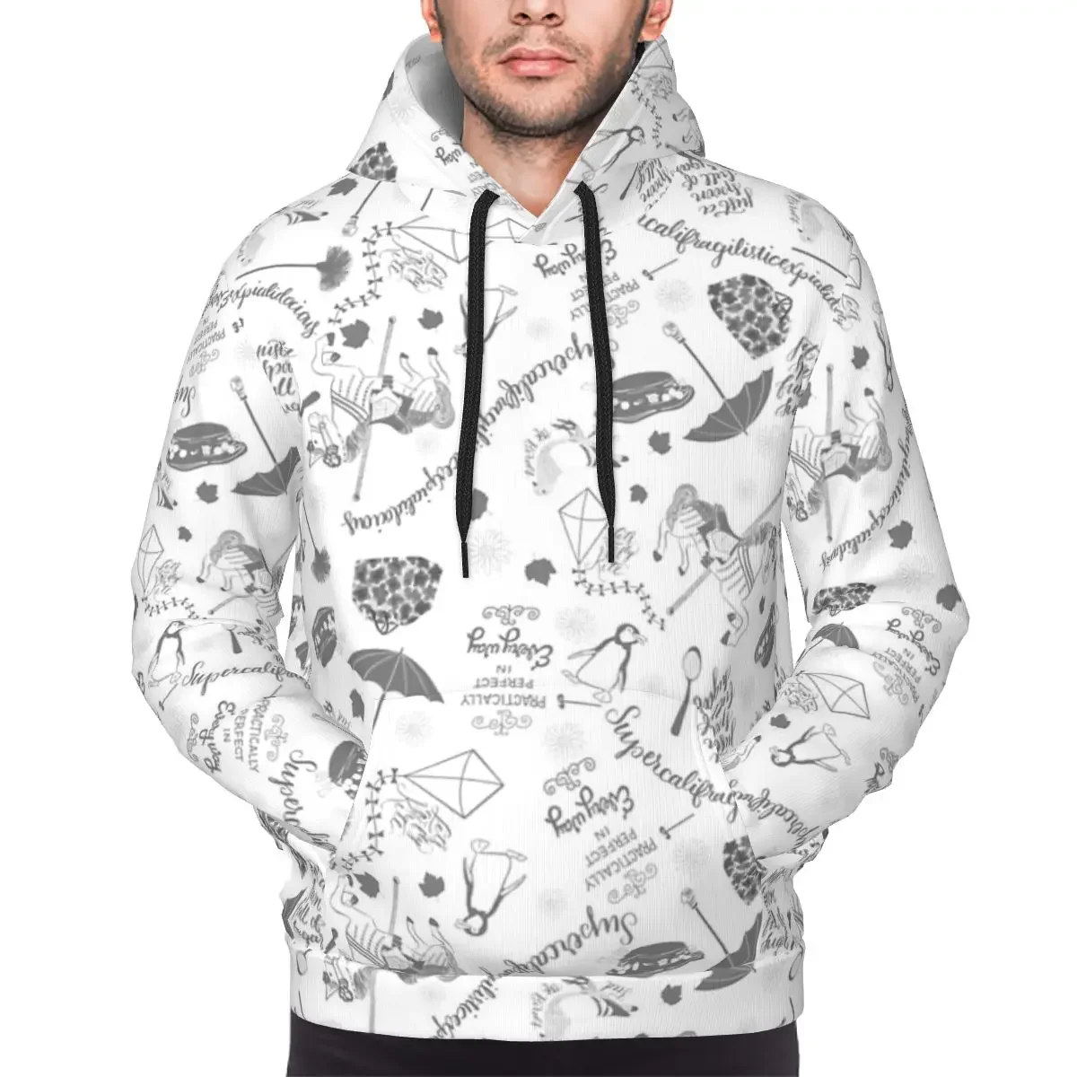 Sudadera con capucha Mary Poppins, jersey Harajuku, sudaderas para hombre y mujer, camisetas de manga larga para otoño e invierno