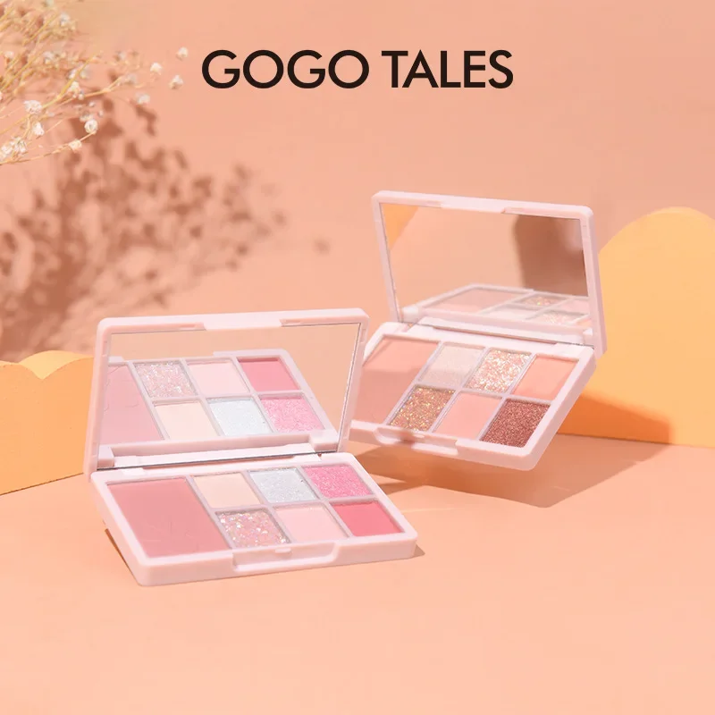 Gogotales 7-color Eyeshadow Palette Matte Shimmer Pearlscent Long-lasting Waterproof Shiny Brightening Korea Makeup Cosmetics