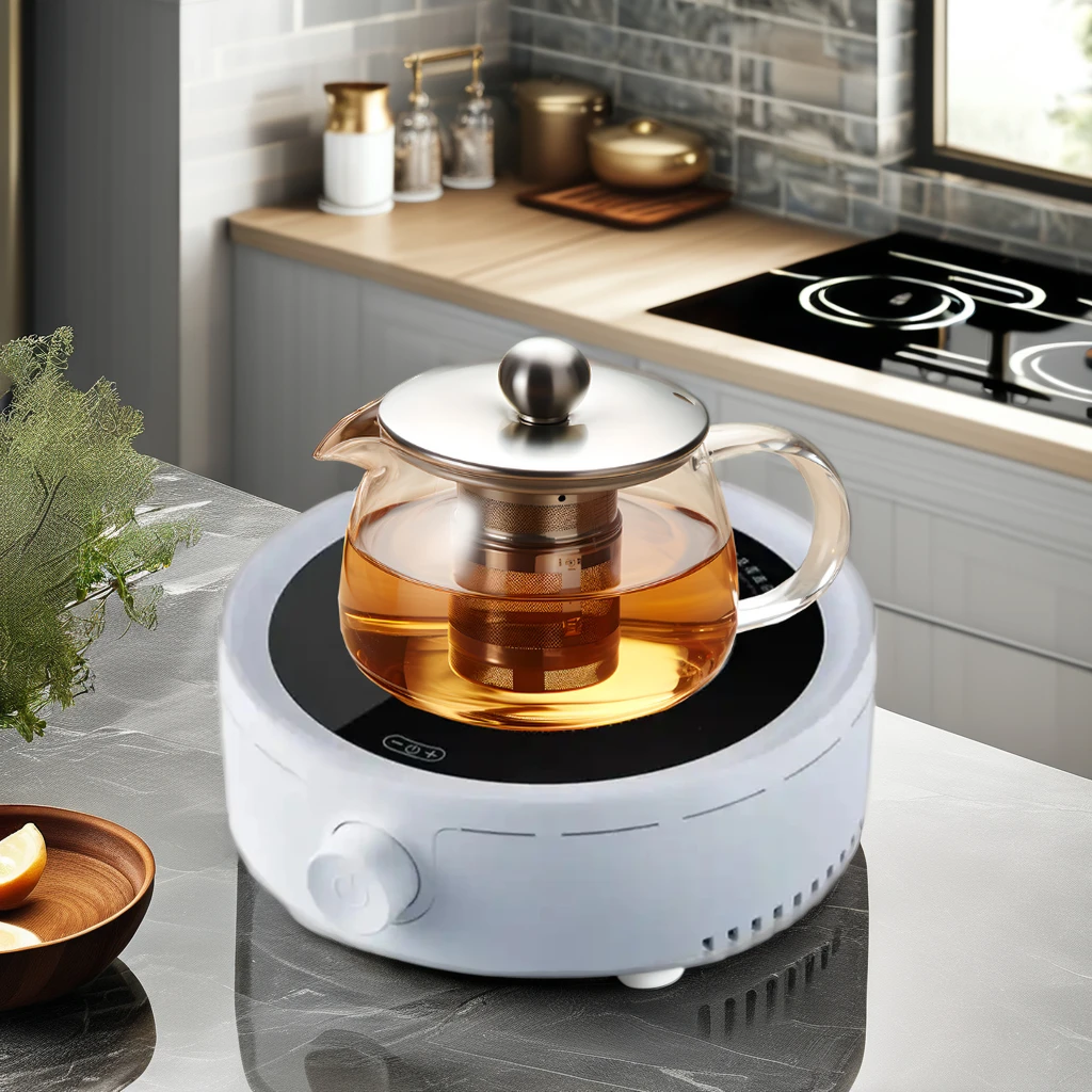 Mini Infrared Ceramic Cooker Small Electrical Tea Stove Stainless Steel Housing for Household Use