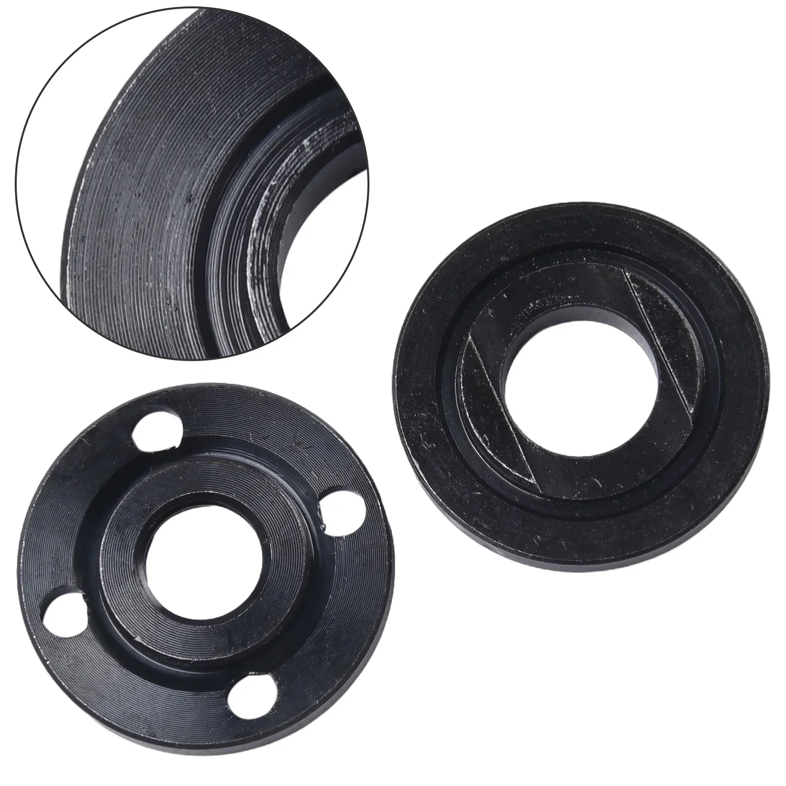 ﻿ Conjunto de porca de flange de substituição para moedor de ângulo, placa de pressão de metal, porca de flange interna e externa, acessórios de ferramenta elétrica